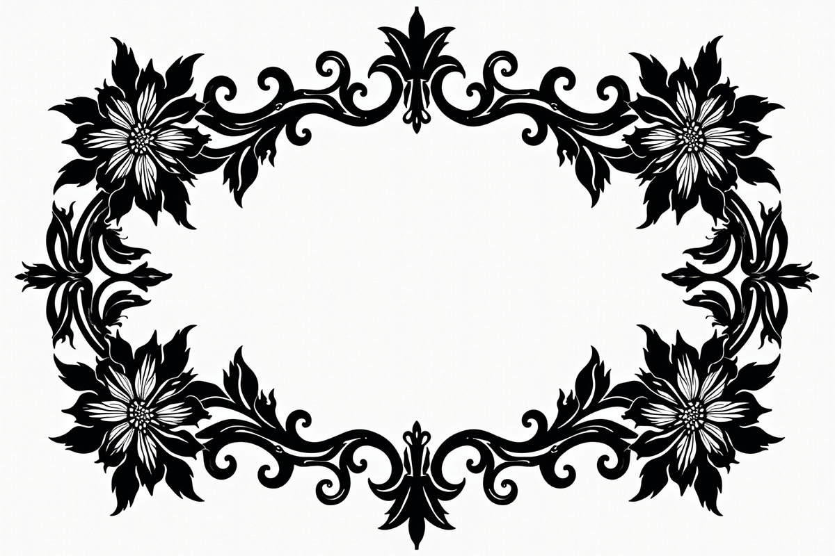 Floral Laser Cut Frame Bundle, an Illustration by Designs_River (Photo 7 of 9)