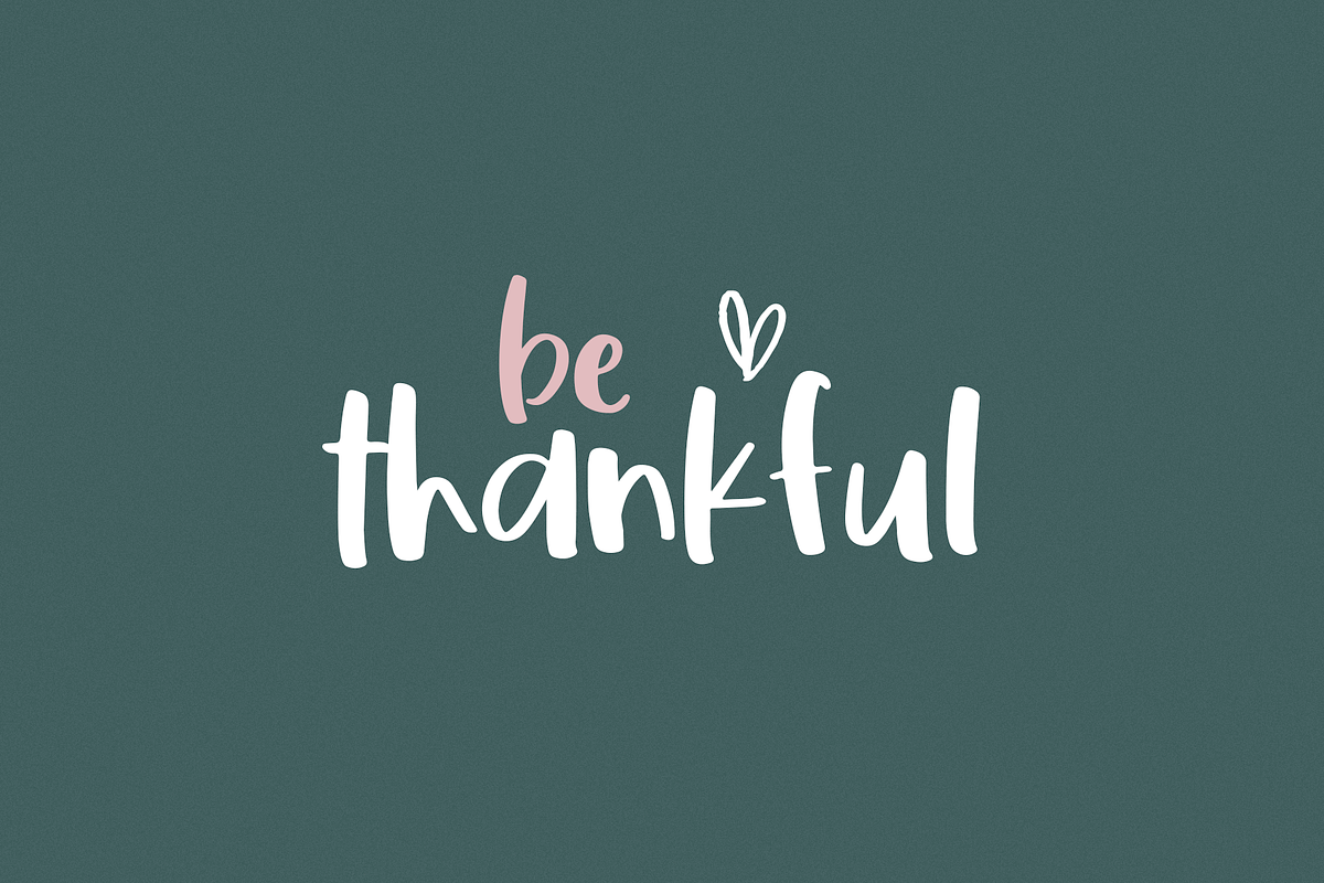 Thankful | A Fun Handwritten Font preview 2