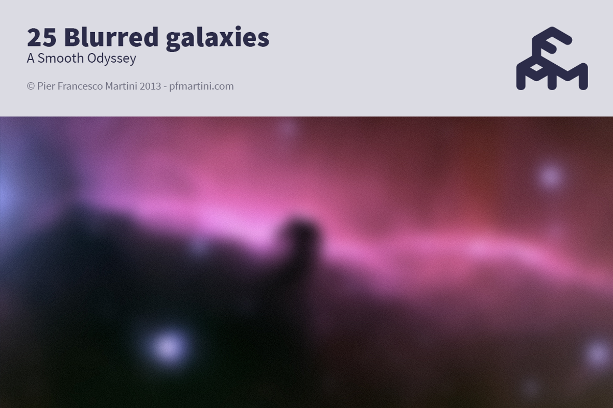 25 Blurred galaxies, a Texture Graphic by MARTINI Type Designer (Photo 1 of 4)