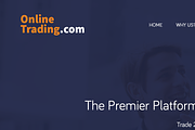 Online Trade Website Template, a Websites & App Template by Ui Markets (Thumbnail 1 of 8)