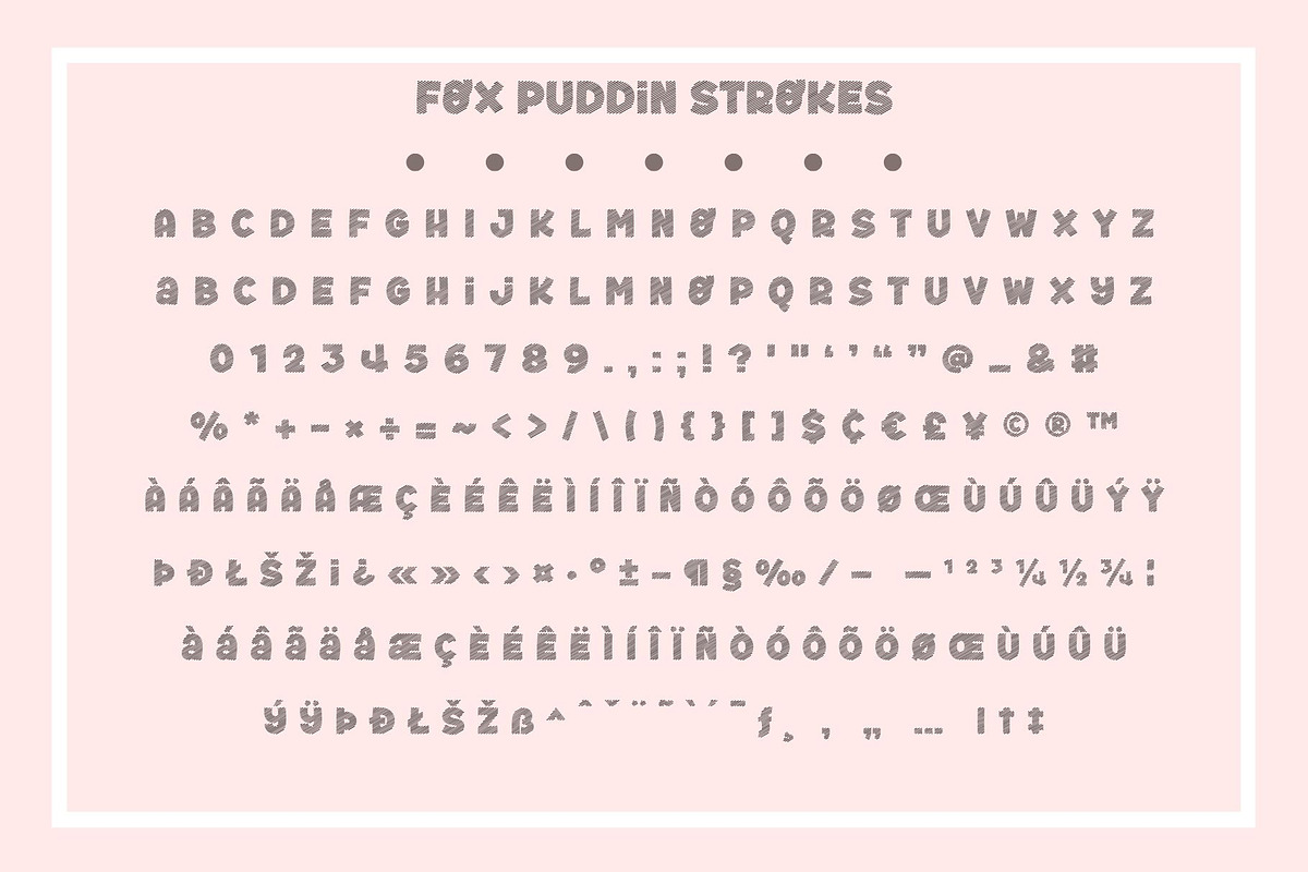 Fox Puddin: 3 Font Styles, a Handwritten Font by Fox7 By Rattana (Photo 11 of 13)