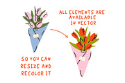Groovy Shopping Sale Clipart, a Decorative Illustration by Luamor (Thumbnail 5 of 6)