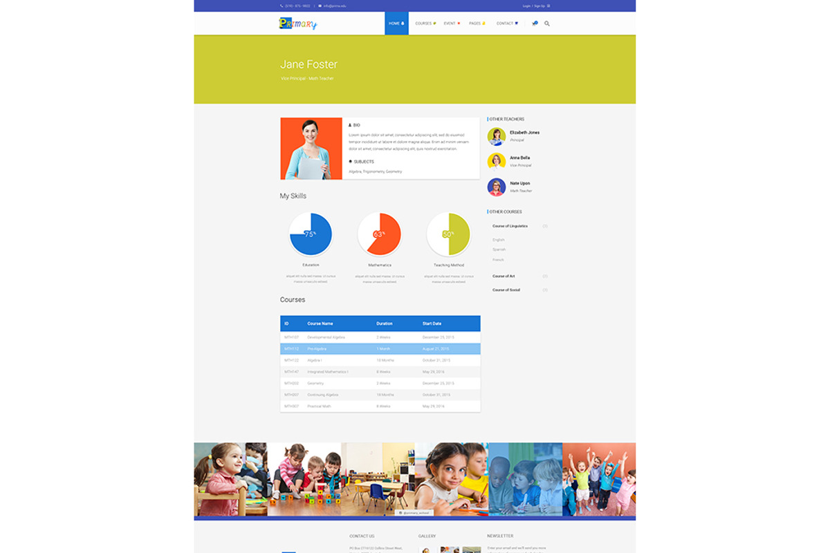 Primary - Unique Education Wordpress, a WordPress Template by Knighthemes (Photo 14 of 17)