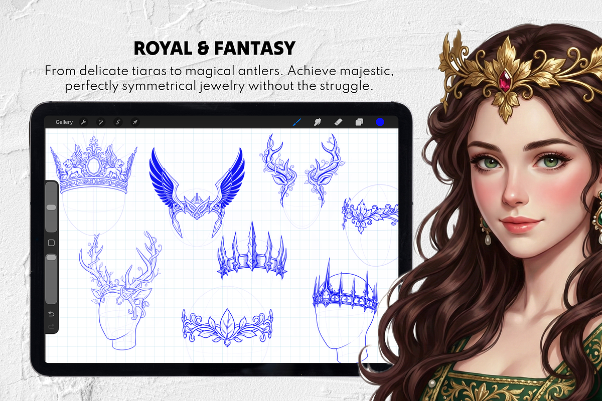 165+ Procreate Hat & Headwear Stamps, a Brush Add-On by Selentaori Studio (Photo 6 of 11)