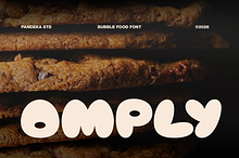 Omply - Bubble Food Font