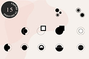 Abstract CIRCLE Shapes Kit, a Texture Graphic by Luna Sonego Design (Thumbnail 2 of 8)