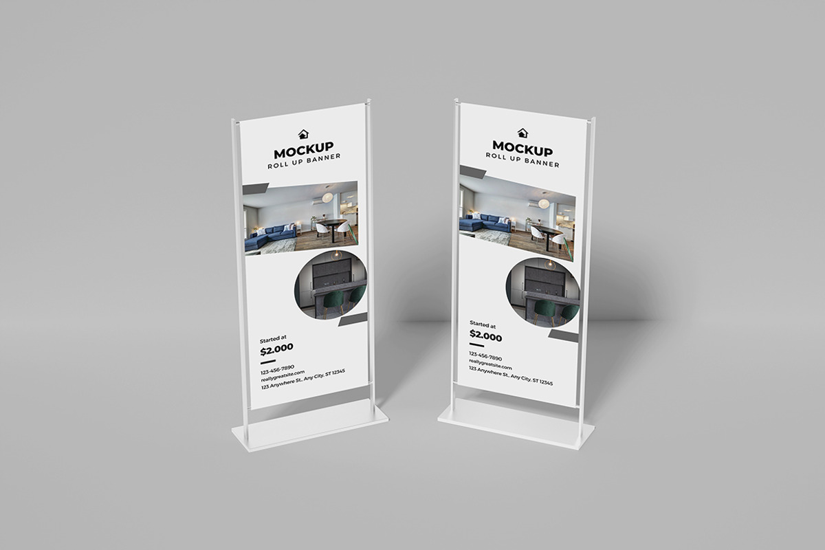 Roll Up Banner Mockup, a Product Mockup by Squashy Creative Studio (Photo 5 of 5)