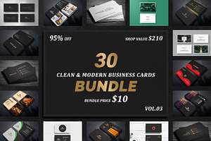 30 Business Card Bundle V.03