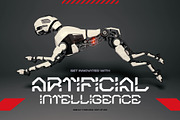 Breako - Futuristic Stencil Font, a Sans Serif Font by Drizy (Thumbnail 8 of 10)
