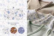Elegant floral seamless pattern set, a Pattern Graphic by Momosama Studio (Thumbnail 3 of 5)
