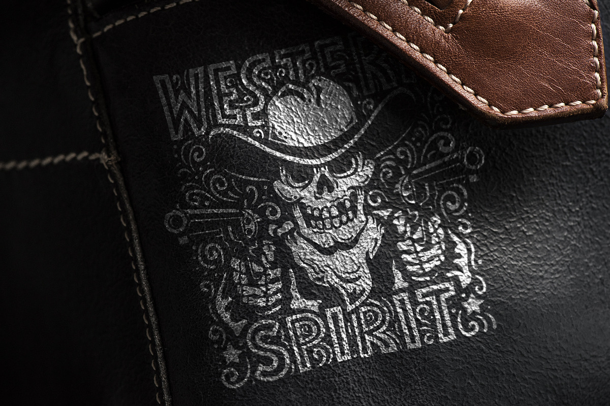 Western Cowboy Skull Print, a Decorative Illustration by Agor2012 shop (Photo 4 of 8)