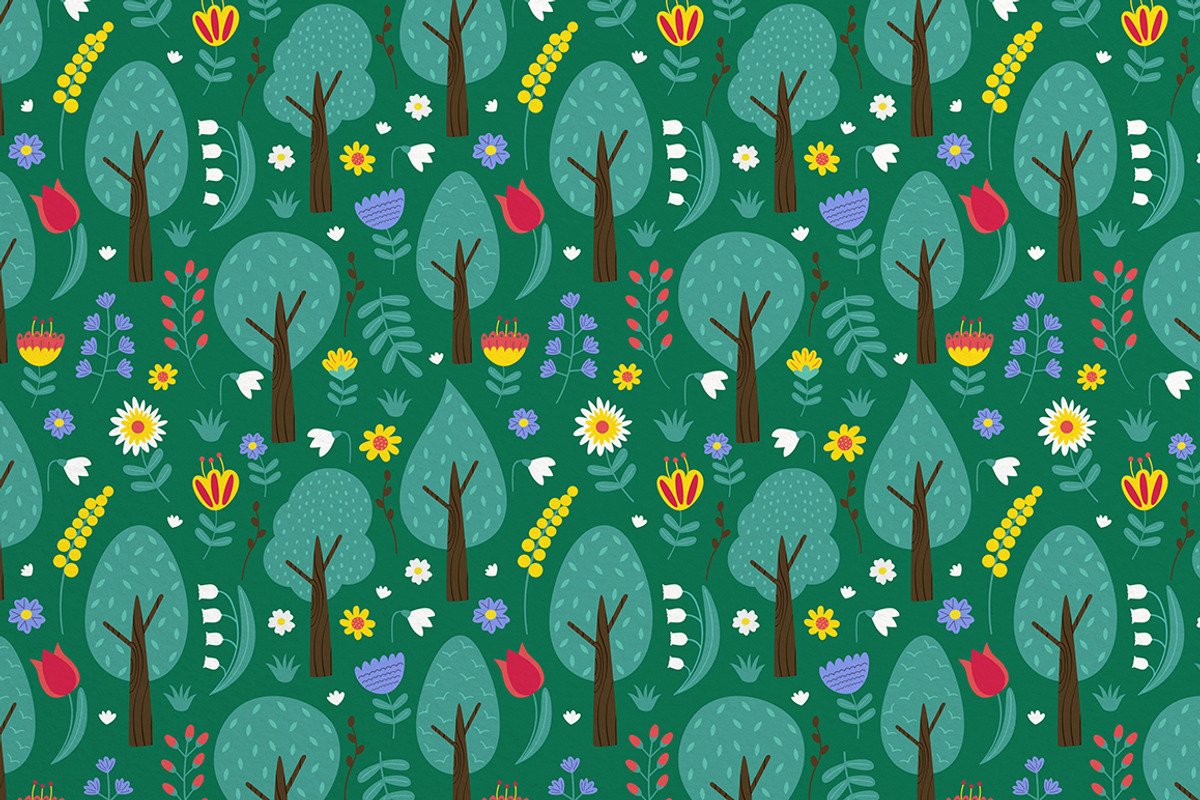 season pattern collection, a Pattern Graphic by NataKa