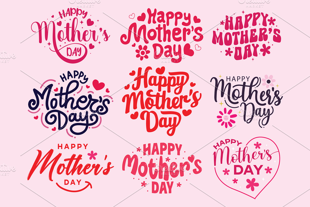 Happy Mother's Day SVG Bundle, a Wallpaper Graphic by ashek (Photo 3 of 3)