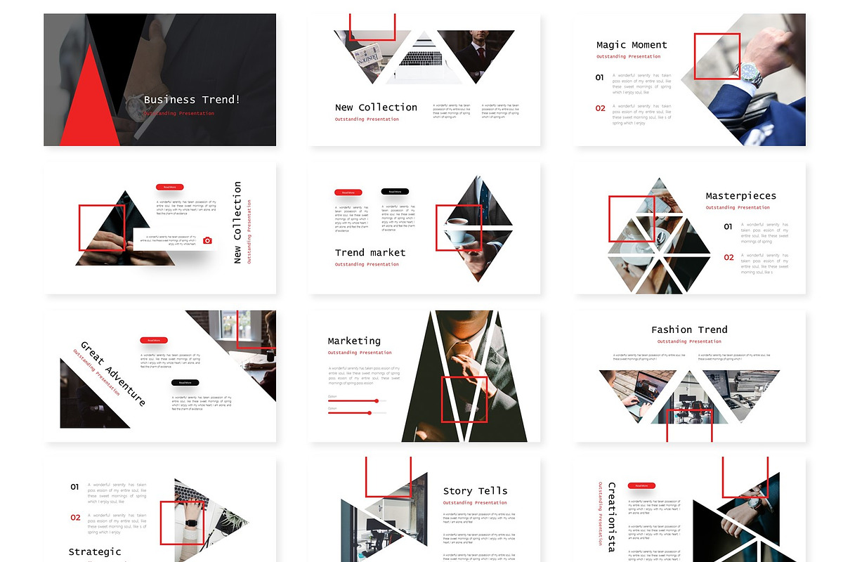 Trendy - Google Slides Template, a Presentation Template by AQR Studio ...
