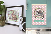 Watercolor Christmas Wild Forest Set, an Animal Illustration by NassyArt (Thumbnail 9 of 9)