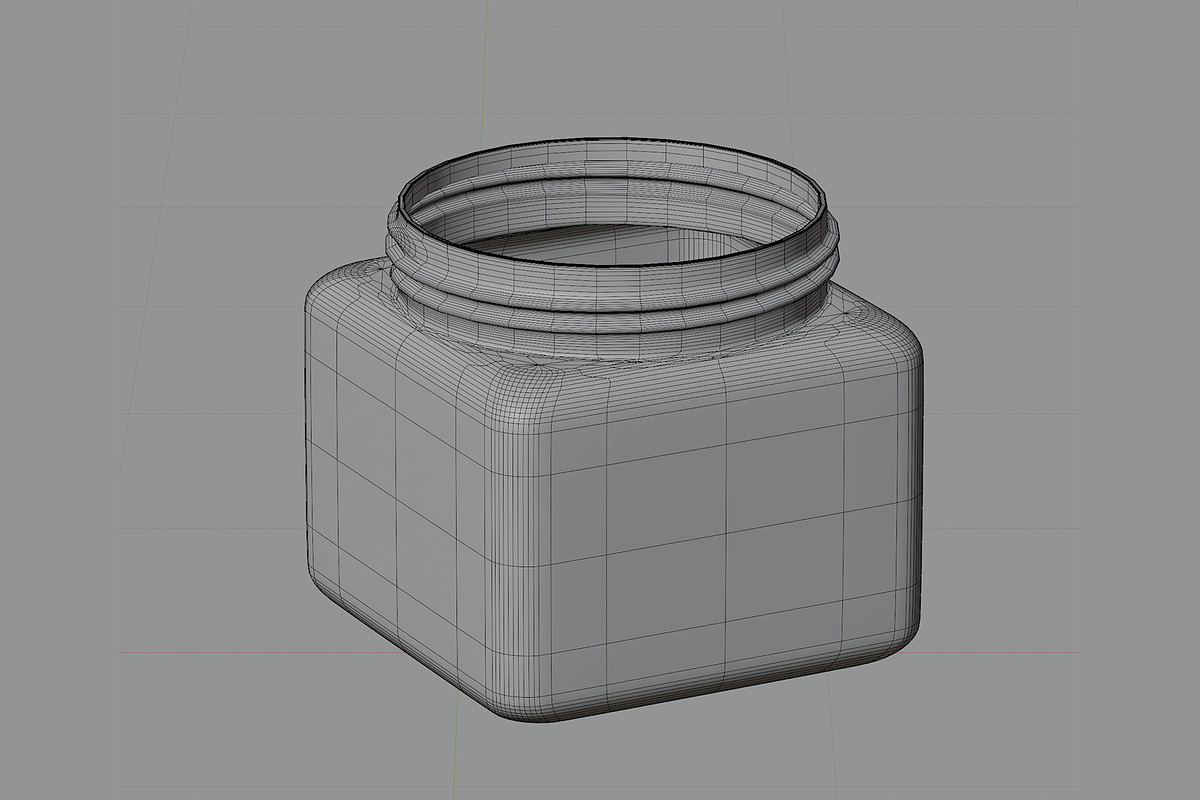 Cream jar 03, an Object 3D Model by fahad121 (Photo 6 of 6)