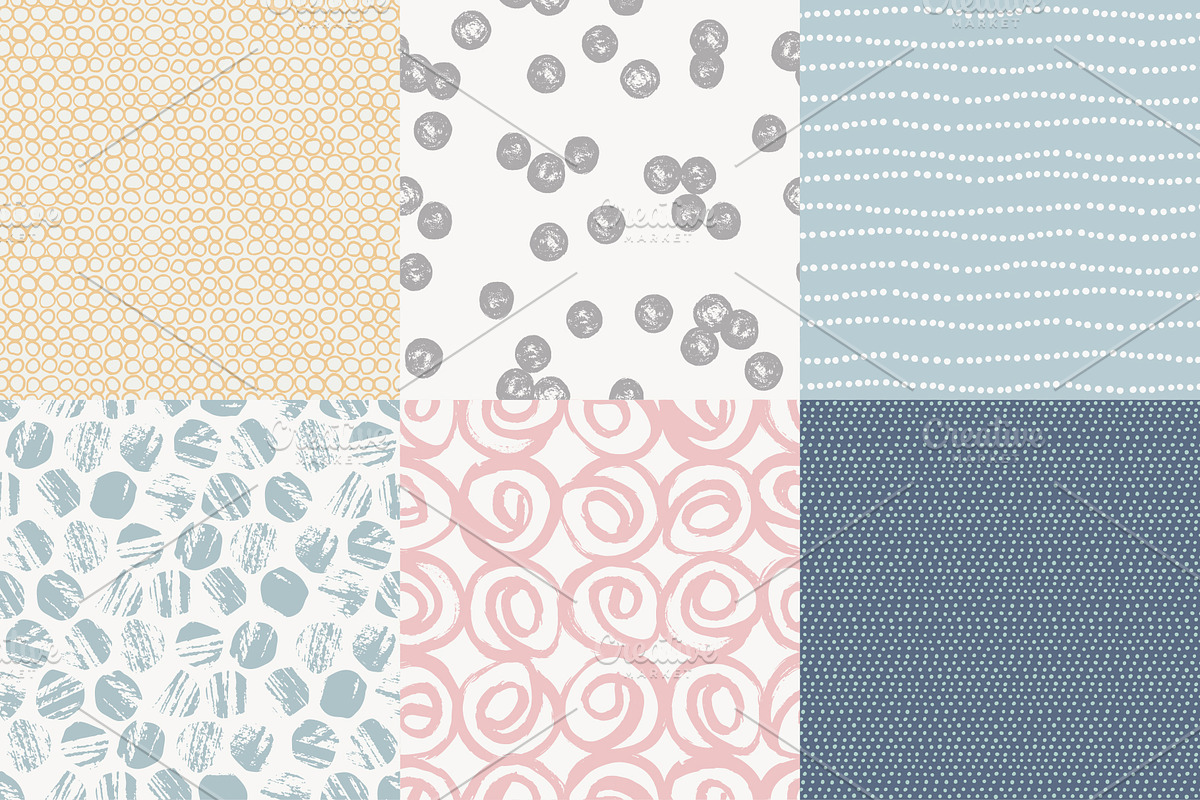 Dots and circles seamless patterns, a Pattern Graphic by Magnia (Photo 5 of 8)
