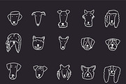 Cute Doodle Dog Faces, an Animal Illustration by Liz Pengilley Studio (Thumbnail 7 of 7)
