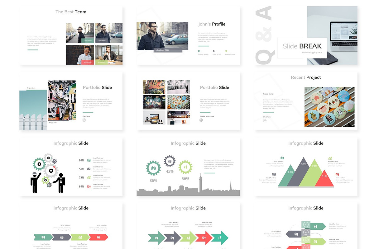 Qubica - Powerpoint Template, a Presentation Template by AQR Studio
