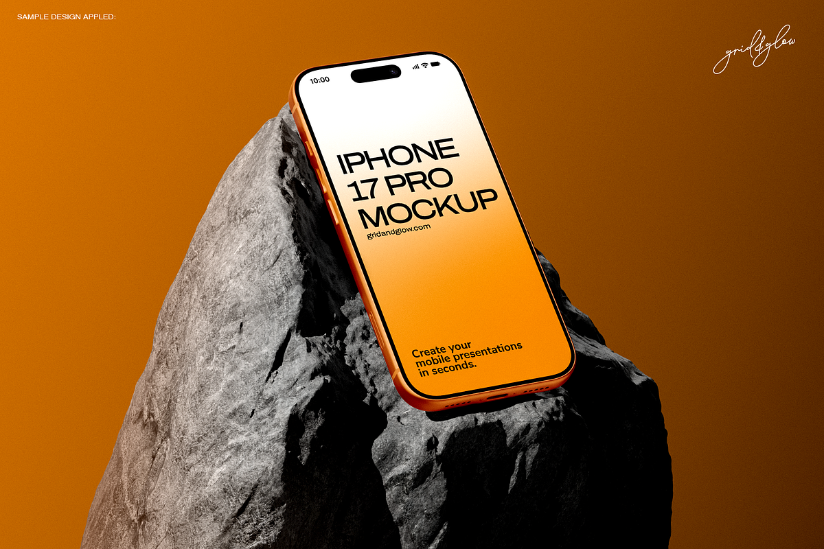iPhone 17 Pro Mockup Set, an iPhone Mockup by Grid&Glow (Photo 3 of 11)