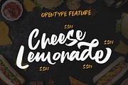 Cheese Lemonade - Food Display Font, a Script Font by Dirtytemp Studio (Thumbnail 4 of 8)