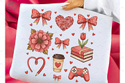 Teacher Valentine Coquette Shirt Des, a Graphic by Libby Wishes (Thumbnail 1 of 7)