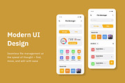 FileGrid - File Manager Mobile App, an App Template by trabaskriya (Thumbnail 2 of 6)