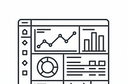 52 Smart Data Analytics Icons, an Outline Icon by adenpinkstore (Thumbnail 16 of 16)