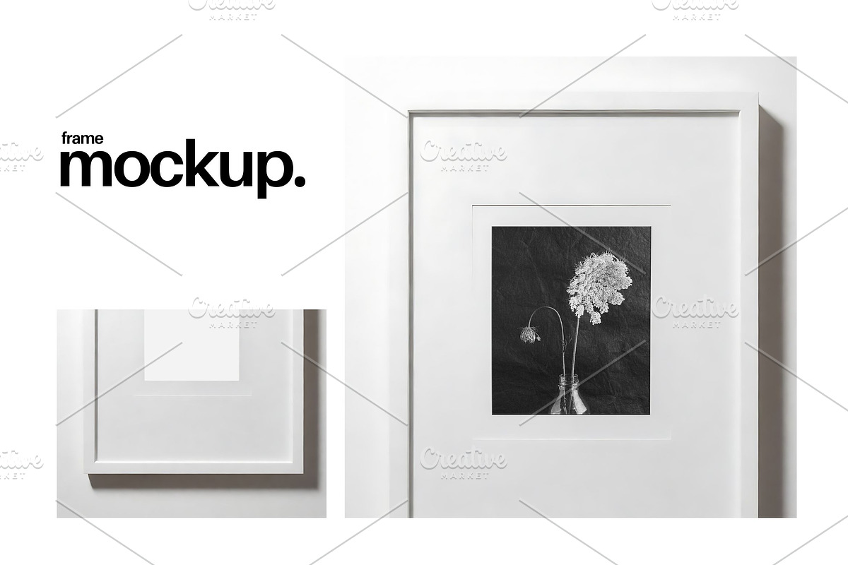 Frame Mockup #227, White Portrait, a Print Template by Kzara Visual Concepts