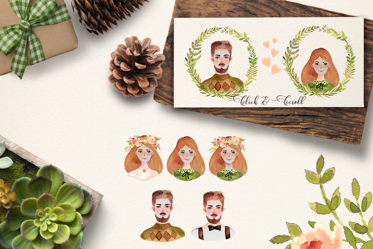 LOVE wedding  floral collection, an Object Graphic by DigitalDream (Photo 9 of 14)