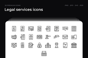 Legal Services Icons