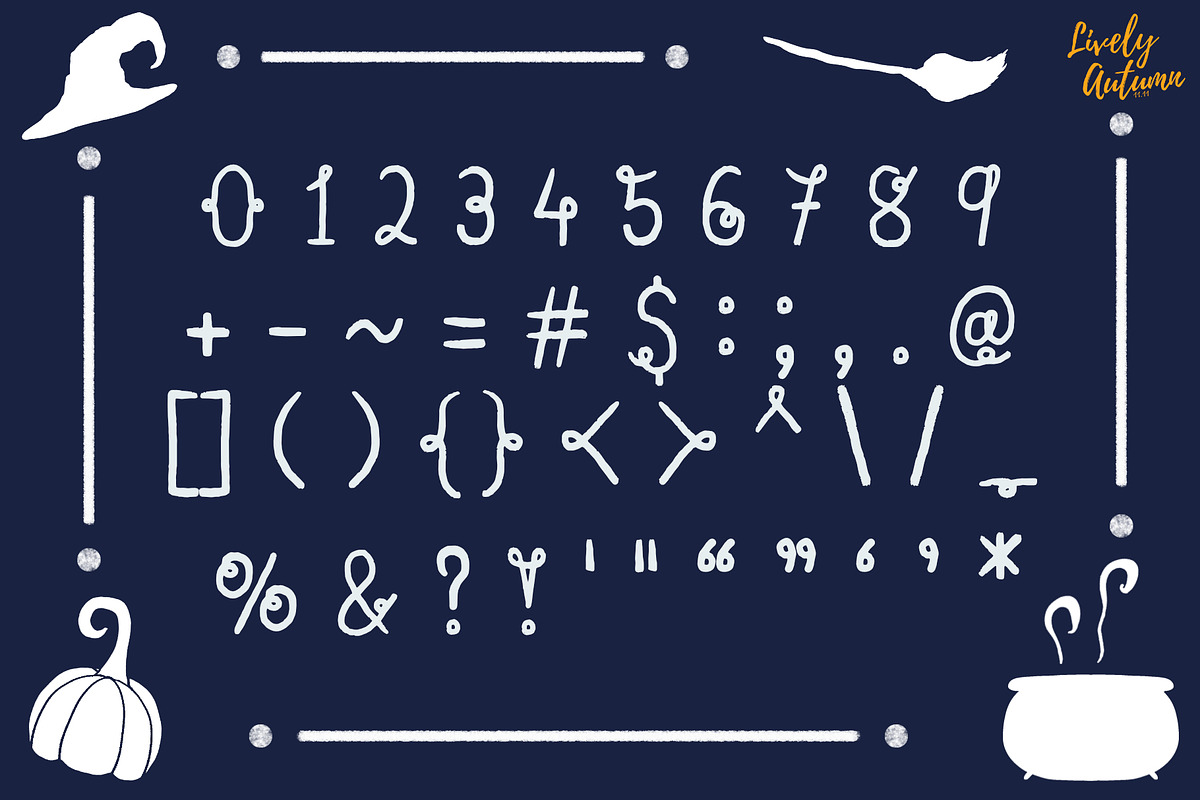Witchcraft | Handwriting font, a Handwritten Font by LivelyAutumn11.11 (Photo 3 of 4)