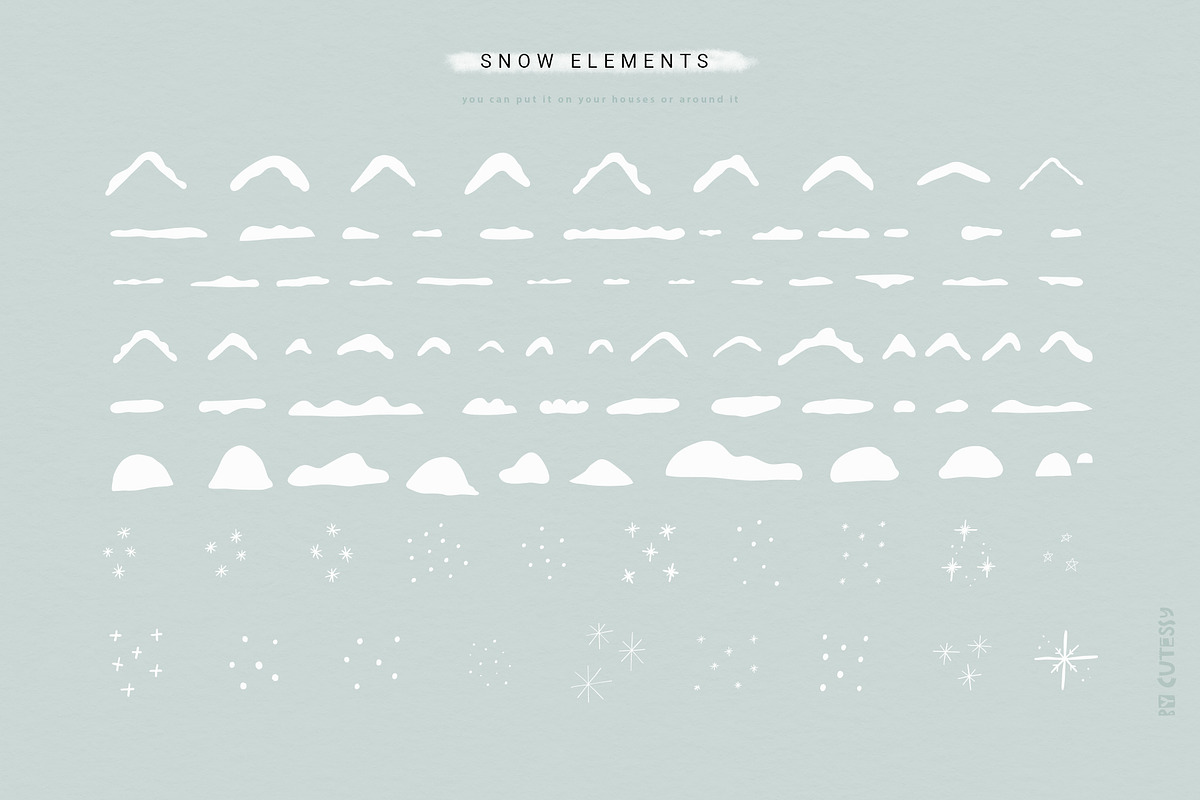 Christmas House Creator | svg png ai, a Seasonal Illustration by Olia (Photo 14 of 28)