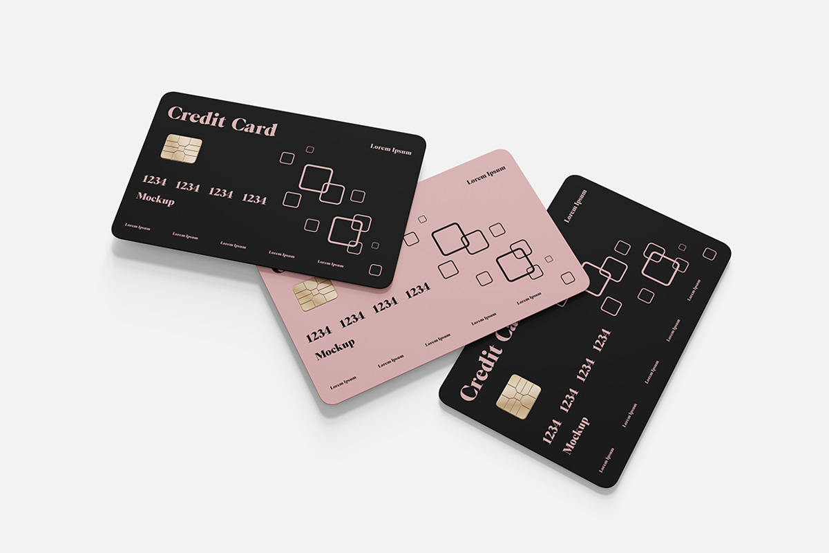 Credit Card Mockup PSD, an Advertising Mockup by Indah (Photo 3 of 6)