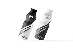 Sports Drink Bottle PSD Mockup