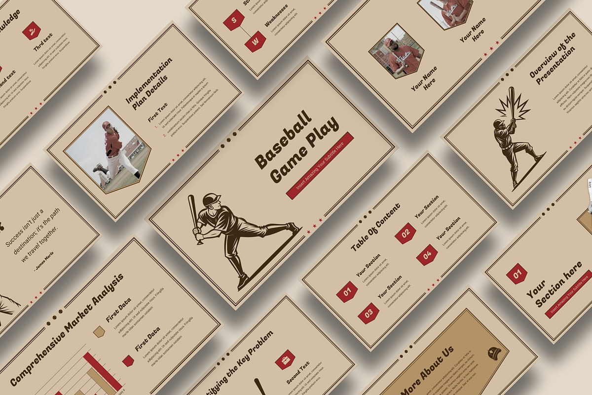 Baseball Sport Presentation, a Presentation Template by BumbleGraph Studio (Photo 4 of 4)