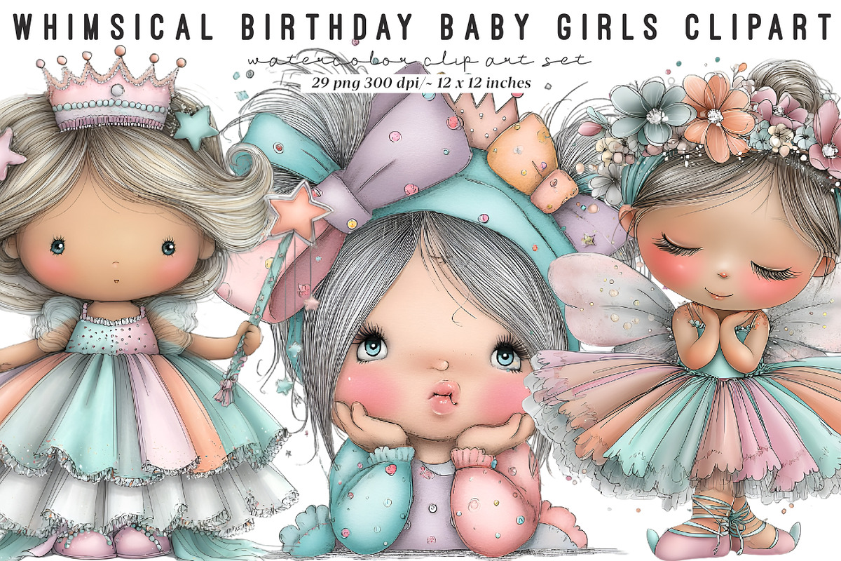 Whimsical summer foxs clipart, an Illustration by SinaCreation (Photo 1 of 8)