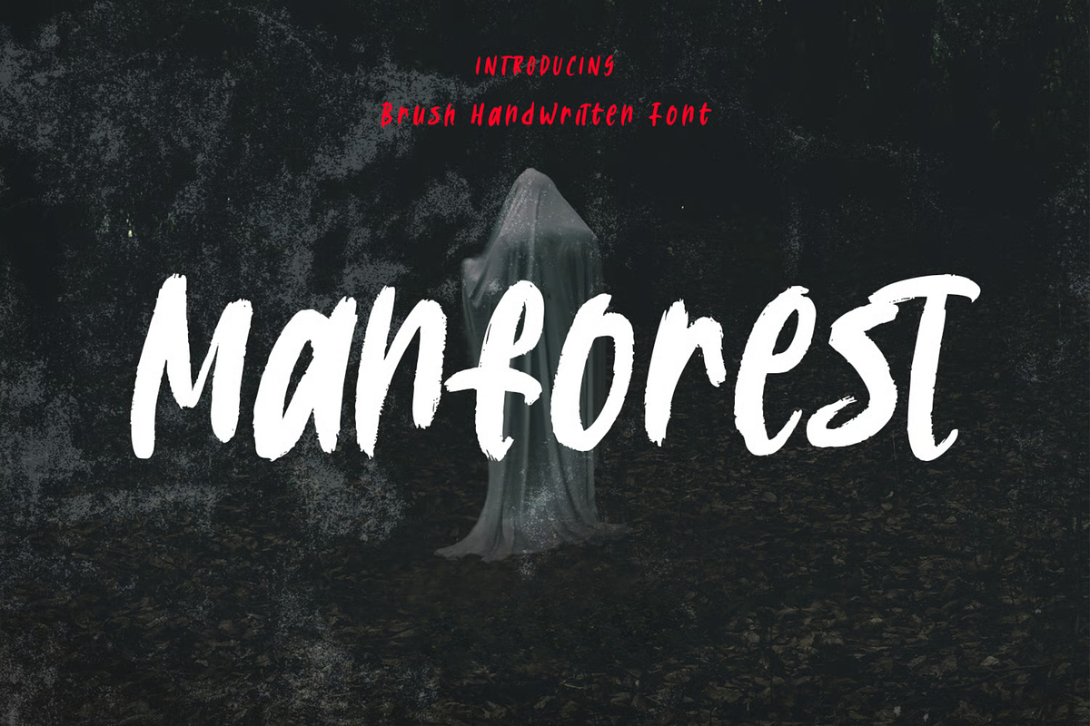 Manforest Handwritten Display Font, a Handwritten Font by MACK 75 (Photo 1 of 3)