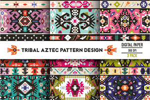 Geometric Boho Aztec Patterns