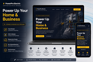Electrician Website Template, a HTML Template by DigitalsDesigns
