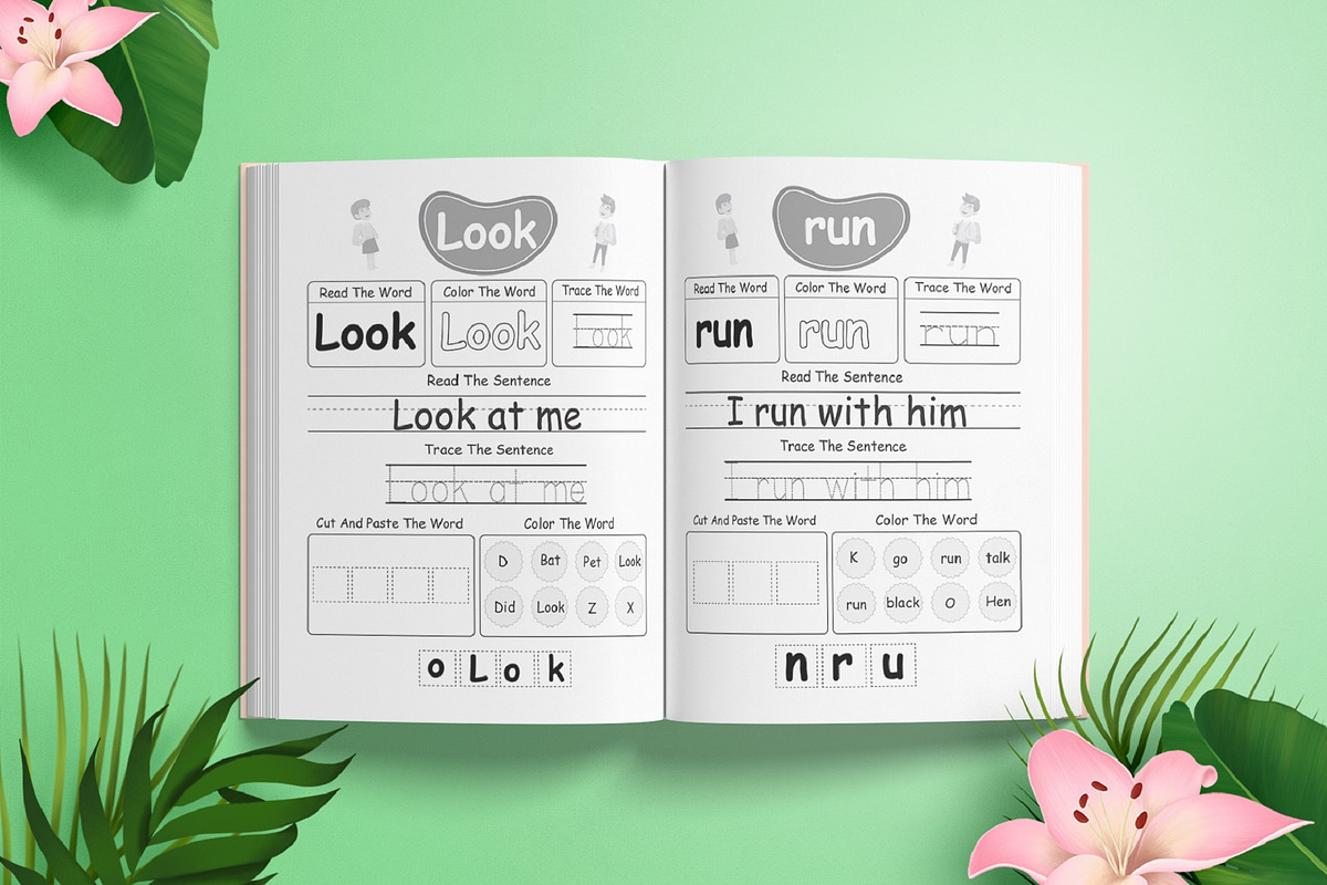Sight words workbook for kids, a Stationery Template by Designmela01 (Photo 9 of 10)