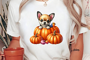 Watercolor Autumn Dog Clipart Bundle, a Seasonal Illustration by Canvas Craft (Thumbnail 7 of 8)