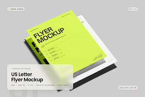 US Letter Flyer Mockup, an Advertising Mockup by Toasin Studio