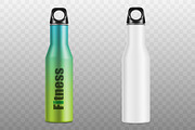 Mockup Metal Bottle, a Packaging Mockup by Vector Market (Thumbnail 2 of 3)