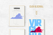 USA State Maps | Posters 3 Styles 1, an Illustration by MaximGertsen (Thumbnail 5 of 8)