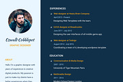 Curriculum Vited - Resume Template, a Resume Template by Ted-sign (Thumbnail 2 of 8)