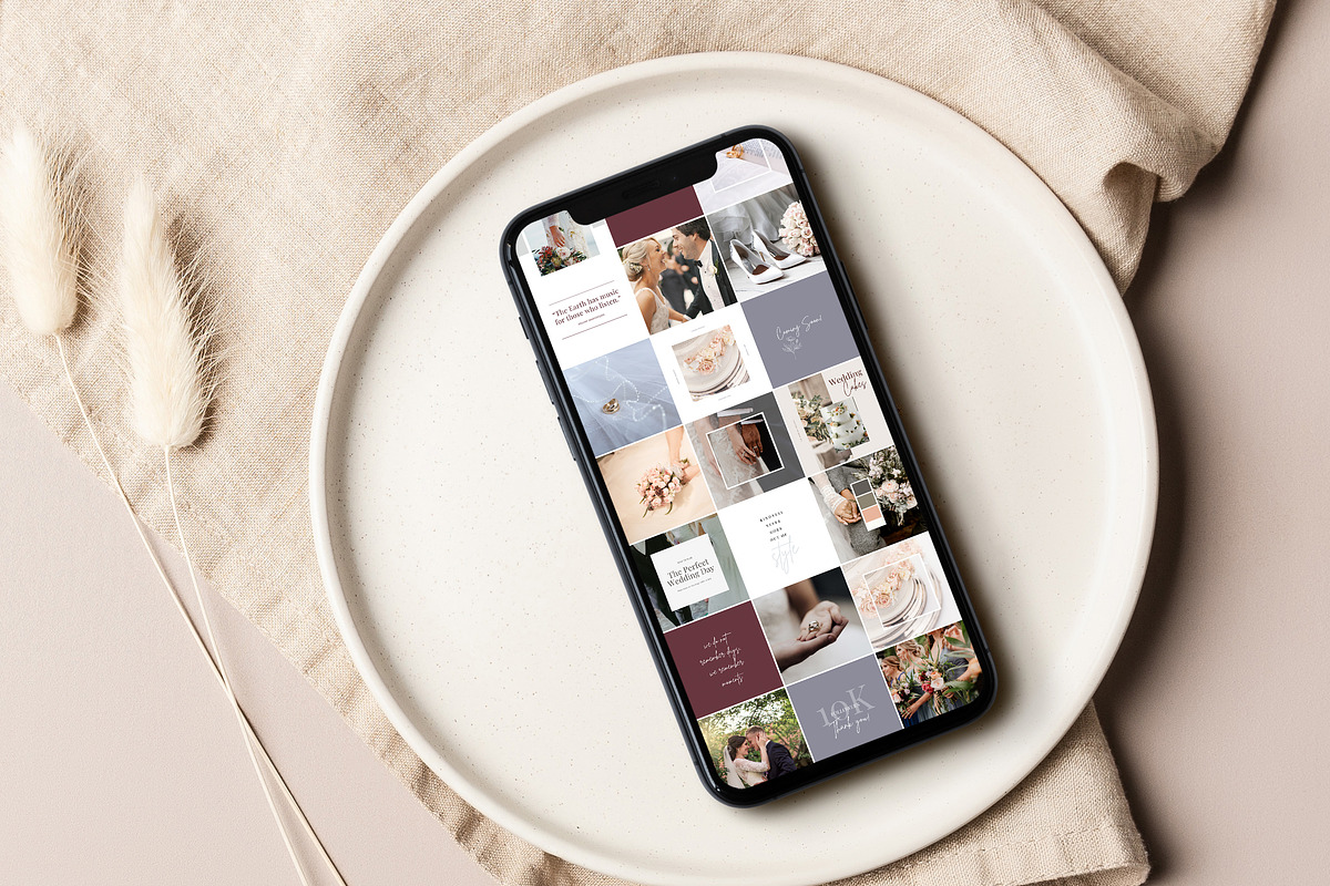 Wedding Industry Instagram Templates, a Device Mockup by Starline Creative (Photo 4 of 5)