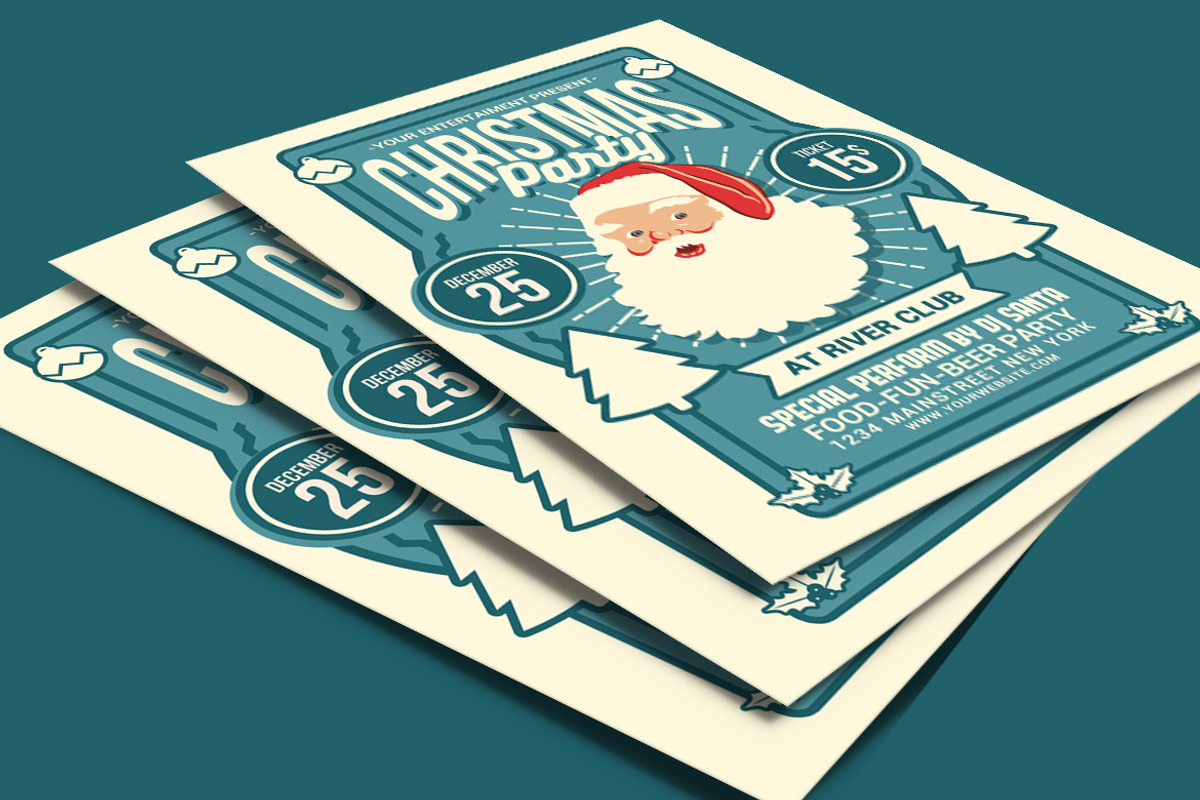Christmas Party Flyer, a Flyer Template by Muhamad Iqbal hidayat (Photo 3 of 4)