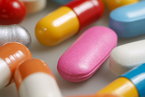 Medicine pills and capsules for healthcare, pharmacy, drug treat, a Photo by Studio ANNA