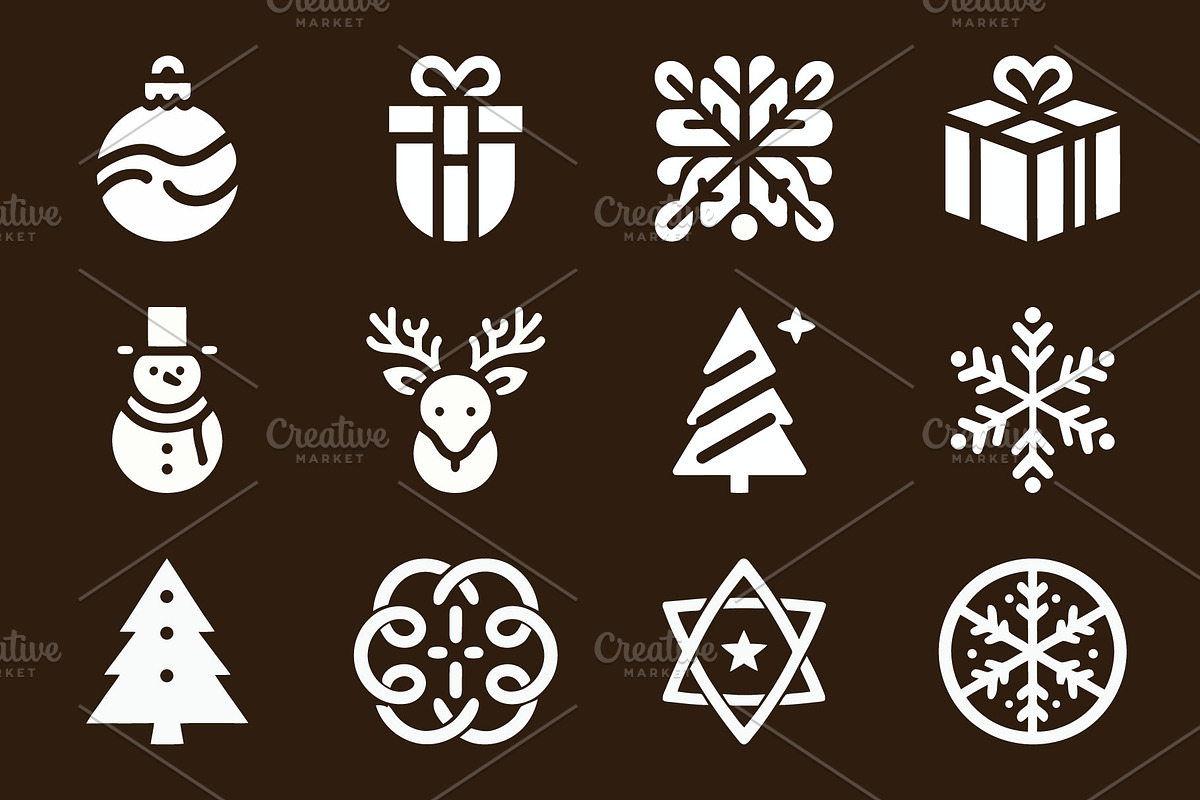 Winter Holiday Icons Winter, a Branding & Logo Template by Vectorium Studio